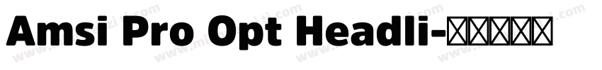Amsi Pro Opt Headli字体转换